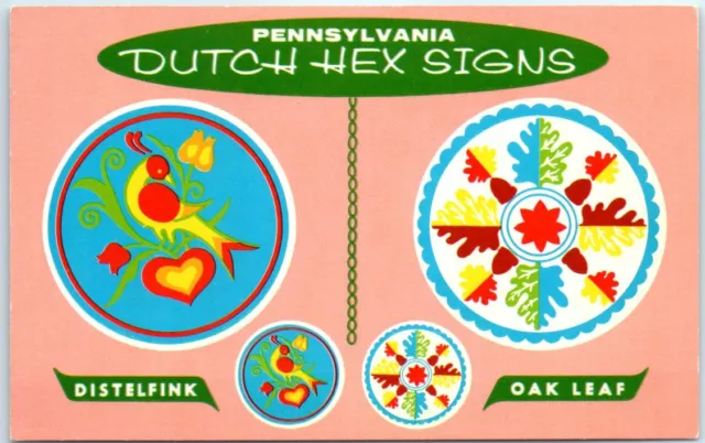 Postcard - Pennsylvania Dutch Hex Signs