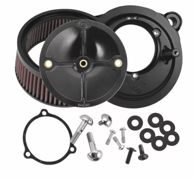 S & S Cycle 58mm Stealth Air Cleaner Kits for Throttle Hog Bodies 170-0164