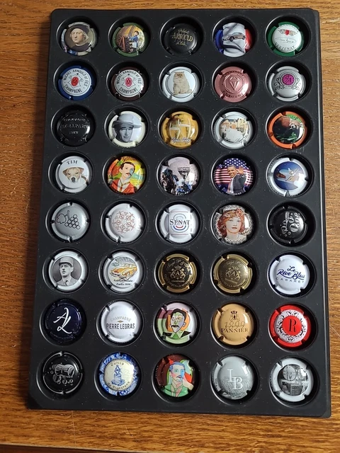 40 capsules de Champagne (Mignon, Clouet, Armand, Assailly, Adam, Arnould .....)