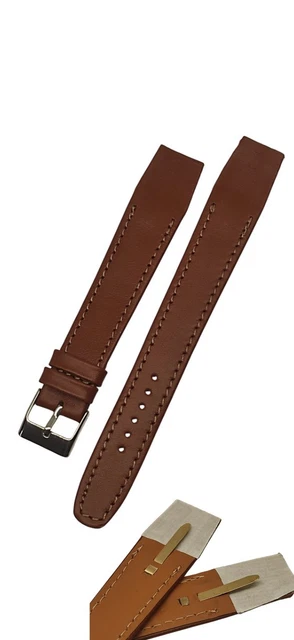 Bracelet Montre En Cuir De Veau 18mm - Pour Montres à Anses