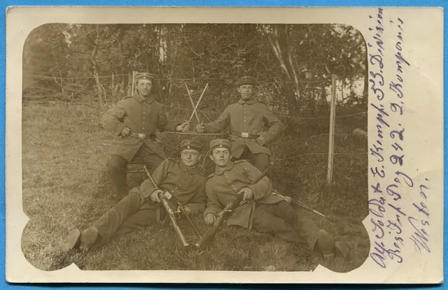 CPA PHOTO: Soldats allemands du Reserve-Infanterie-Regiment Nr. 242