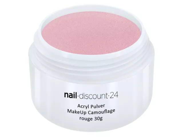 Acryl Pulver klar Camouflage pink weiß Nägel 10g 30g Modellage Puder Nail rosa