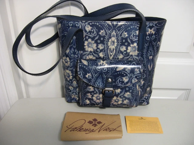 Nwt Patricia Nash Banbury Tote/Shoulder Bag      Folklore Blue      New