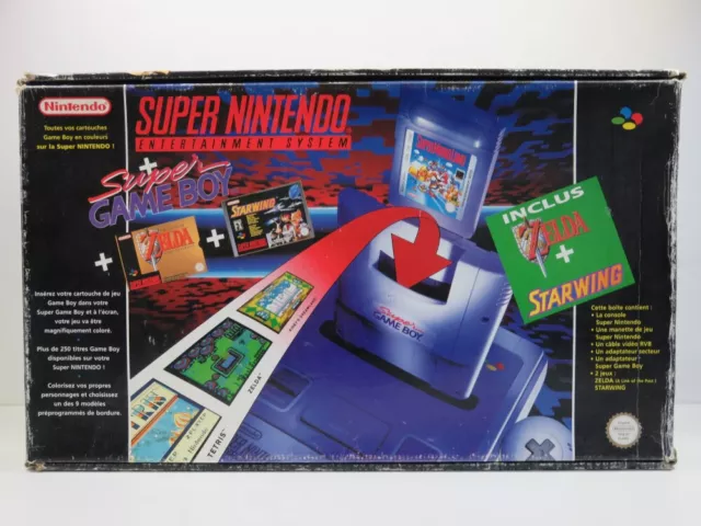 Console Super Nintendo Pal Fra - Pack Super Game Boy + Zelda + Starwing (Complet