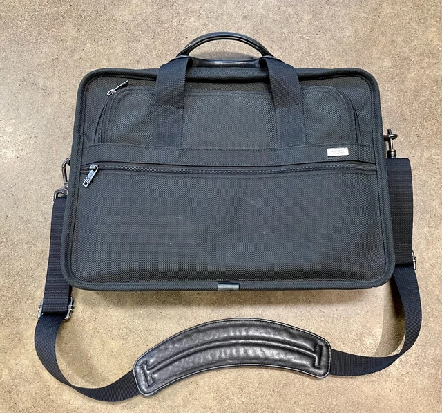 Tumi Alpha Expandable Organizer Laptop Rolling Ballistic Nylon Briefcase 2206D3 11