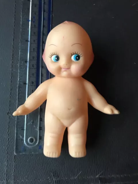 LITTLE KEWPIE DOLL Cute and Vgc 5 inches tall blue eyes 9.99