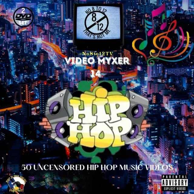 Video Myxer 14 ..60 Rap & Hip Hop music videos *2 DVDs* (New) Collector Item