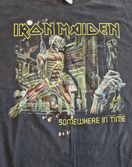 Iron Maiden Y2k Somewhere In Time Shirt  Adult  XLarge