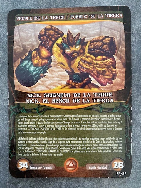 Figurine Gormiti DIAMANTES - Peuple De La Terre, Série Éclipse - Neuf Sous Blister