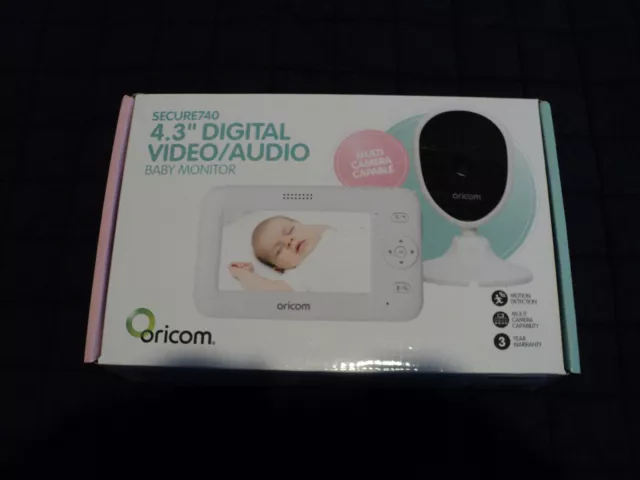 Oricom Secure SC740 Baby Monitor 4.3" Digital Video / Audio. BNIB FREE POSTAGE