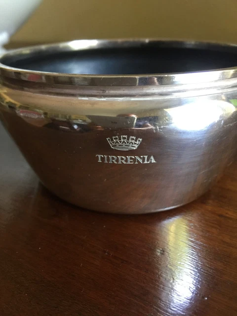 ciotole argentate broggi Tirrenia anni 50