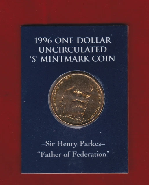 1996 AUSTRALIA SIR Henry Parkes Father of Federation, 1 UNC 'S' Mintmark Coin 6.64 PicClick 1996 AUSTRALIA SIR Henry Parkes Father of Federation, 1 UNC 'S' Mintmark Coin 6.64 PicClick