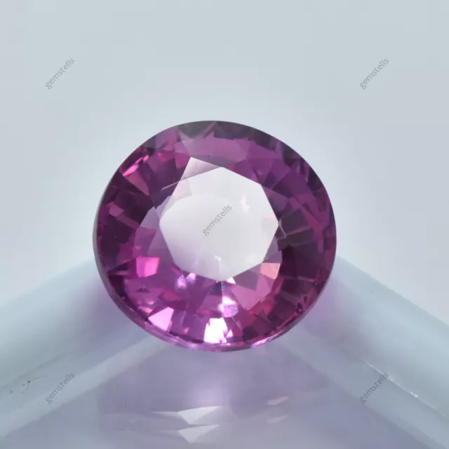 Extremely Rare Pink Sapphire Round Cut 7.15 Ct NATURAL Loose Gemstone CERTIFIED.