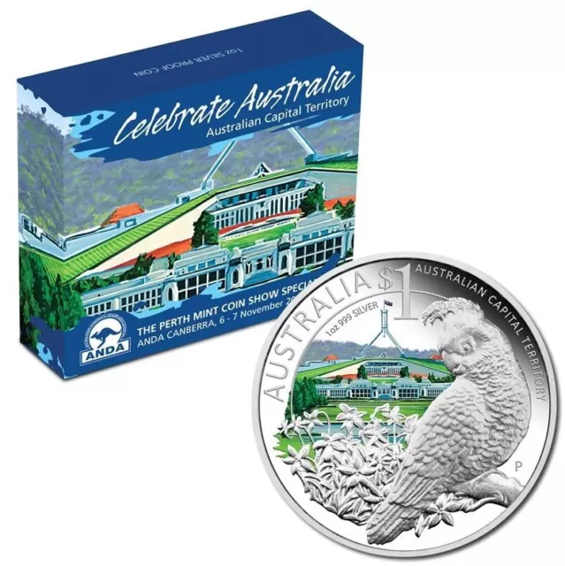 2010 $1 ANDA Canberra Coin Show Special Celebrate Australia Australia Capital Te