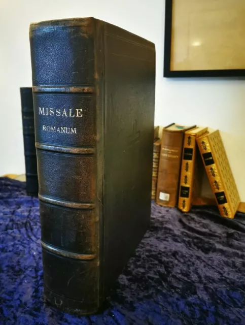 Missale Romanum ex decreto sacrosancti - livre ancien 1904 belle reliure