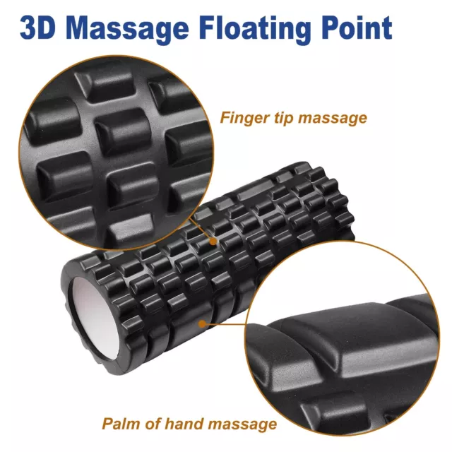 Foam Roller Yoga Grid Trigger Point Massage Pilates Physio Gym Exercise EVA PVC 3