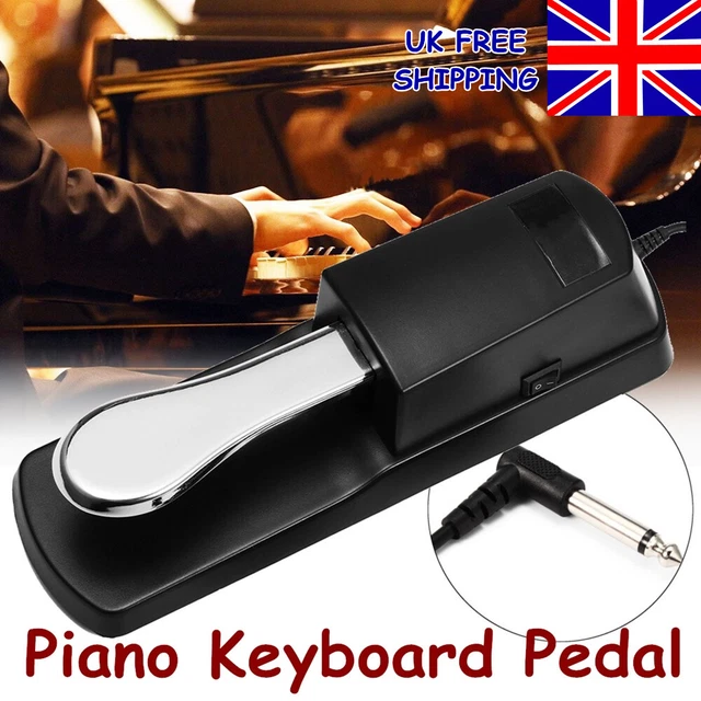 Damper Sustain Pedal Foot Switch For Electronic Yamaha Casio Piano Keyboard UK