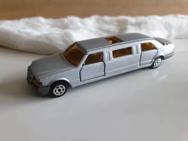 Majorette Voiture Mercedes Limousine 1:58 Nº326 Gris Argenté