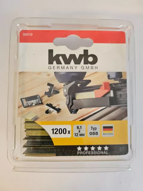 KWB Klammern, 6,1 mm breit Typ 055/355 12 mm Klammerhöhe, Schmalrücken, 1200 St
