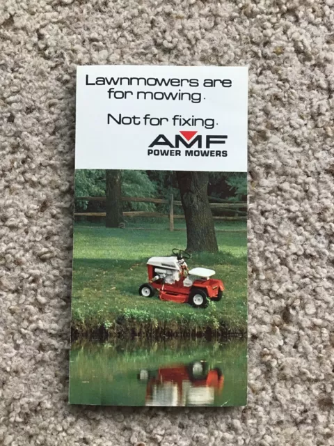 1970s  AMF power riding mower tractors,  original sales literature.