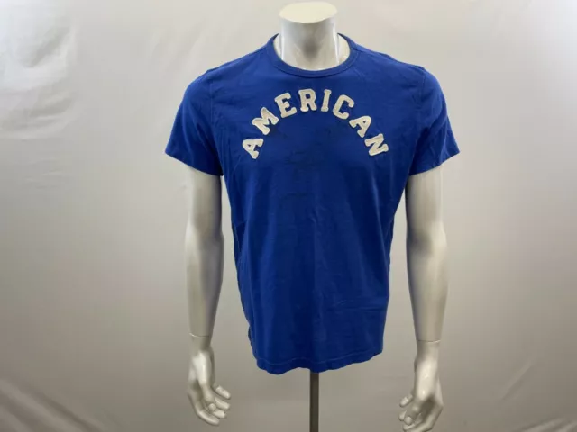 American Eagle Vintage T Shirt Men's Size Large Blue Classic Fit Crew Neck Tee