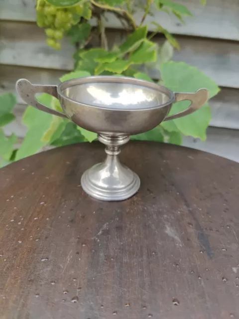 Solid Silver Trophy Cup 65g 8.5 Cm Tall