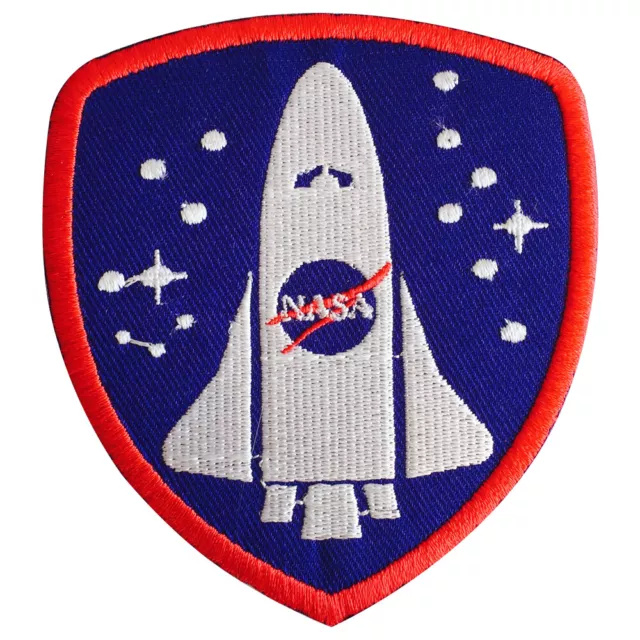 Nasa Espace Navire Brodé à Repasser à Coudre Patch Badge Pour Vêtements 8X9CM