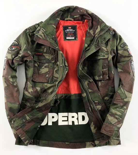 Veste Militaire Superdry Rookie Pour Homme - Taille S - Neuf Avec étiquettes - Style Casual
