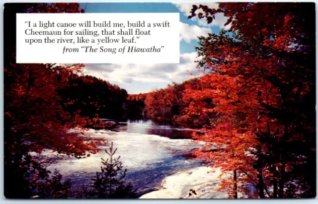 Landscape Scene Picture - Greeting Card w/ a quote from "The Song of Hiawatha"