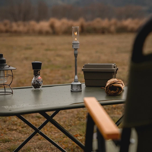 Mini Lanterne De Camping De Gaz Portable Lampe De En Verre