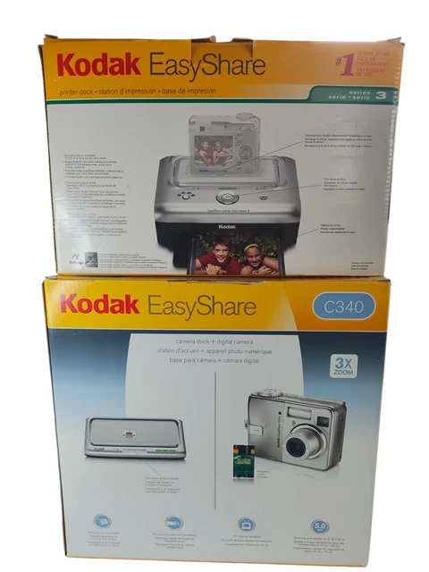 KODAK EASYSHARE C340 3xZoom Digital Camera+Dock And The