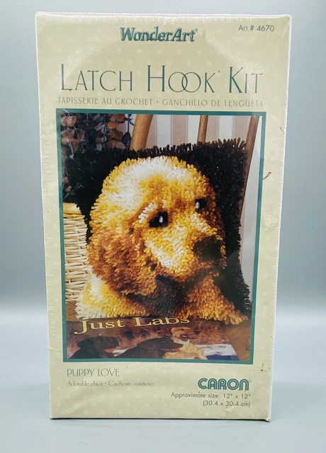 Kit de gancho de pestillo Caron Wondert 12""X12""-Amor de cachorro - Totalmente nuevo sellado
