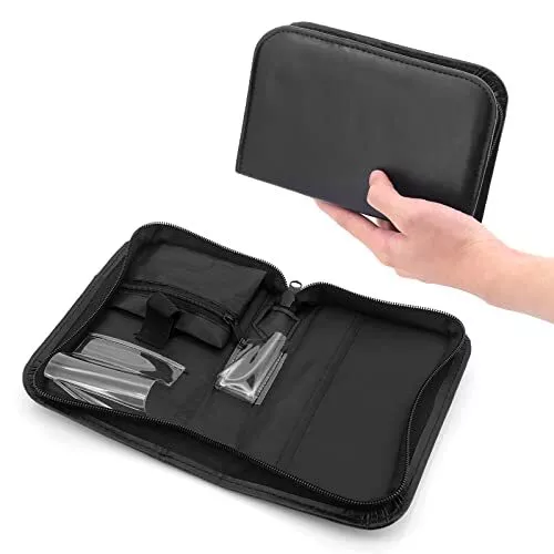 Bolsa de almacenamiento medidor de glucosa de cuero PU, estuche de viaje bolsa organizadora para gluc en sangre