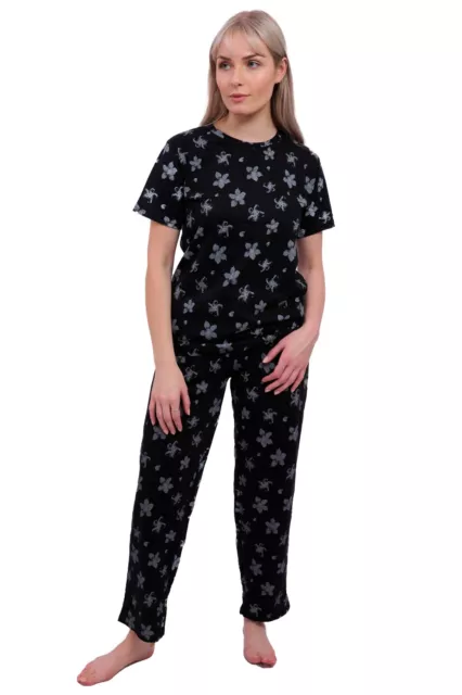 Ex M&S Loungewear Pyjamas Set Womens Ladies PJ Top Bottoms Cotton UK Size 6-22