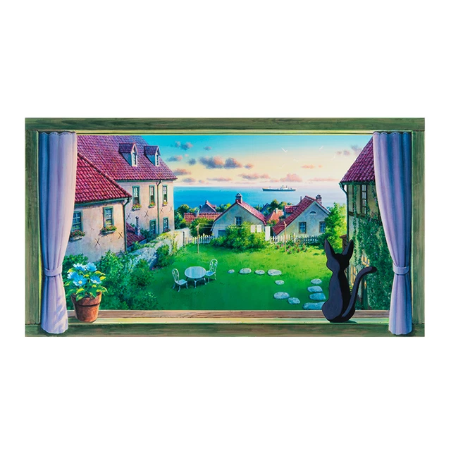 GHIBLI MUSEUM KIKI'S Delivery Service Original Window Wall Art Jiji