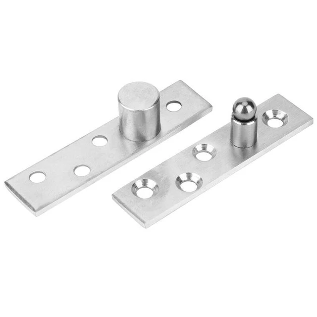 2x 360 Deg Pivot Hinge Stainless Steel for Rotating Doors 75mm