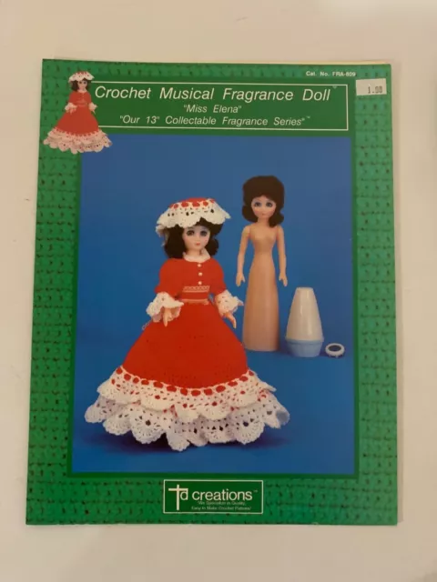 Muñeca fragancia musical Miss Emma crochet patrón ganchillo creaciones FRA-809
