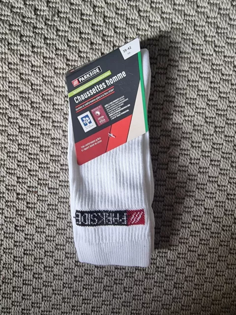 Chaussettes Parkside Blanche 39/42.pour Une Paire