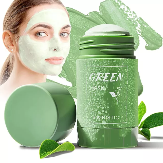 2PCS Green Tea/Eggplant Purifying Clay Stick Mask Deep Clean Blackhead Remover