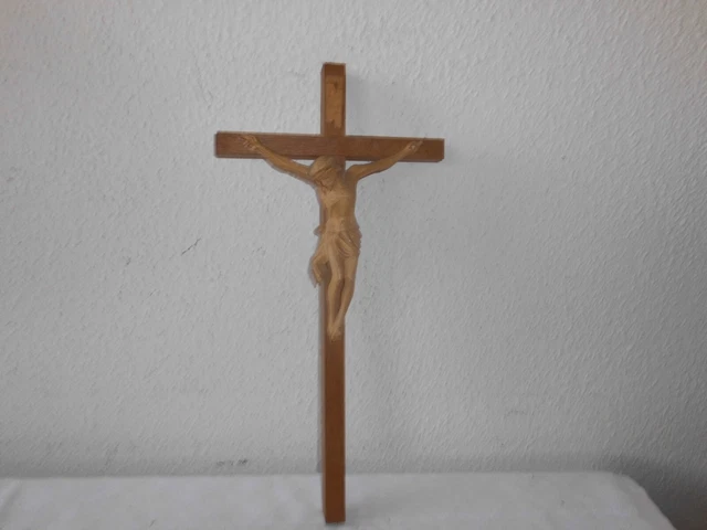 Milageto Holzkreuz Handgehalten - 10x8cm Religiöse Dekoration Mit Beutel