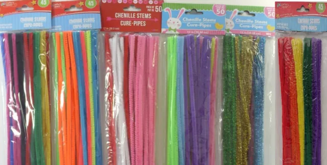 12 Vintage Bryco Chenille Kraft Stems Pipe Cleaners 100 per pack
