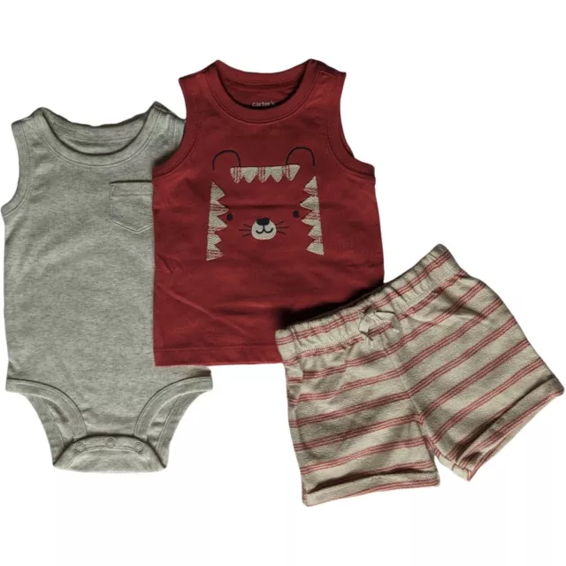 New/NWT Carter's Baby Boys 3-Piece Shorts Set, Size 9 Months