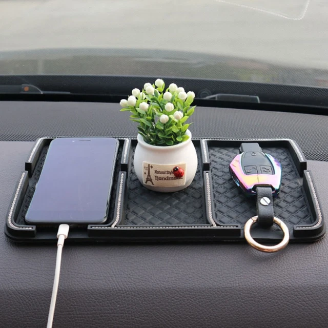 Car Dashboard Anti-slip Mat Key Phone Holder Pad Car Multifunction Accessories