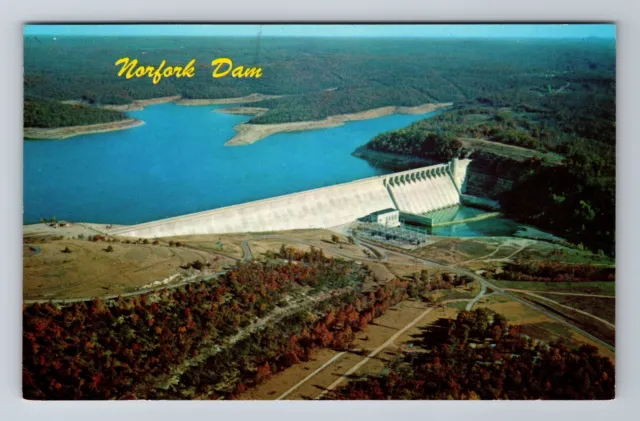 Mountain Home AR-Arkansas, Norfork Dam, Lake, Antique Vintage Postcard