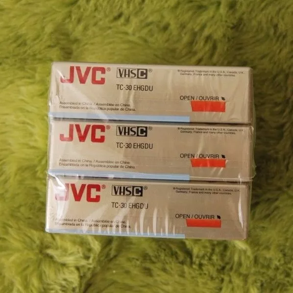 NEW JVC EHG Hi-Fi Compact VHS Camcorder Tape TC-30 90 minutes 6 pack 3