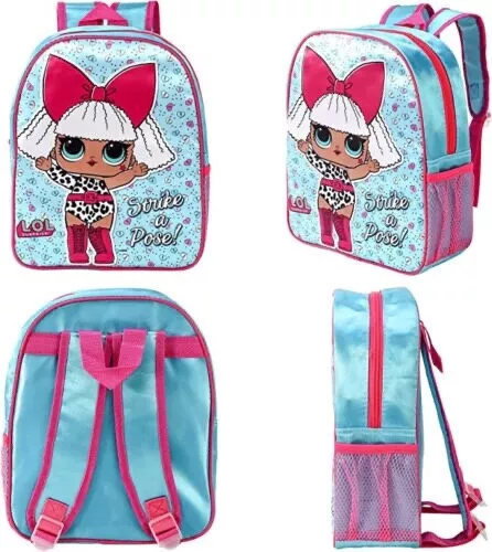 Childrens LOL Surprise Doll Backpack Rucksack L.O.L Girls Kids School Travel Bag