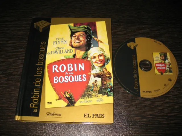 Robin de Los Forêts DVD + Libro Errol Flynn, Olivia de Havilland