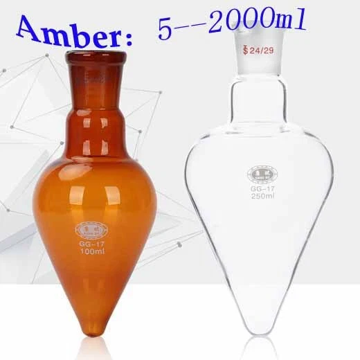 Flask Laboratory Standard port 5ml-2000ml Thick glassware Chemistry borosilicate