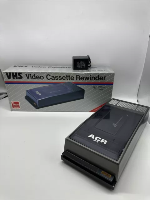 ACR VHS Video Cassette Rewinder, Model ACR-659A, Vintage, Tested & Works