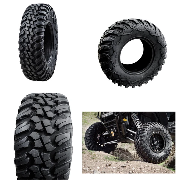 TUSK TERRABITE RADIAL ATV UTV Tire Kit Set Of Five 5 Tires 32x1014